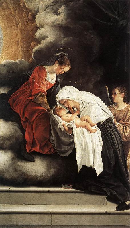 GENTILESCHI, Orazio The Vision of St Francesca Romana sdg oil painting image